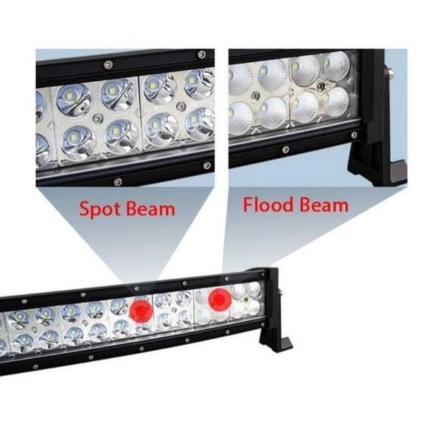 Мощен Лед Бар Извит 12V/24V- 55см. 120W