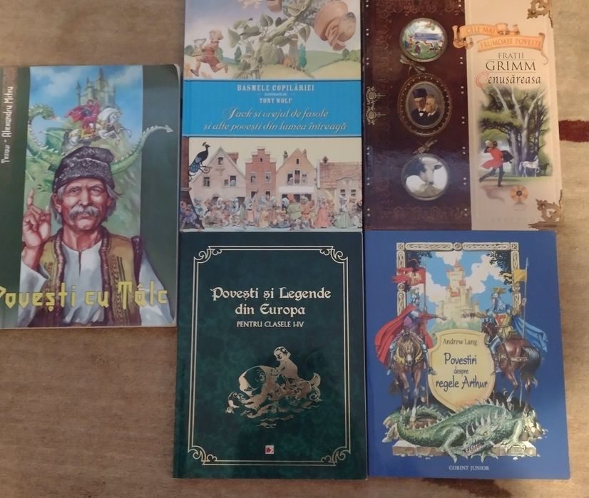 Povești, cărți copii ( 4 cărți 35 lei ); memoratoare
