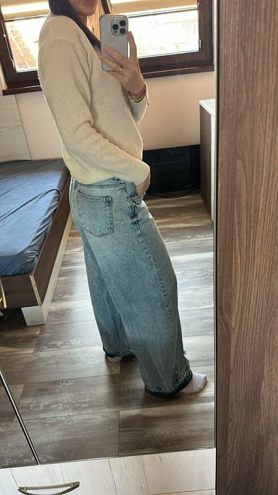 Дънки с широк крачол