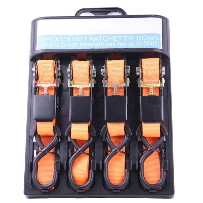 Комплект колани с тресчотка, за укрепване на товари, дължина- 4,5м