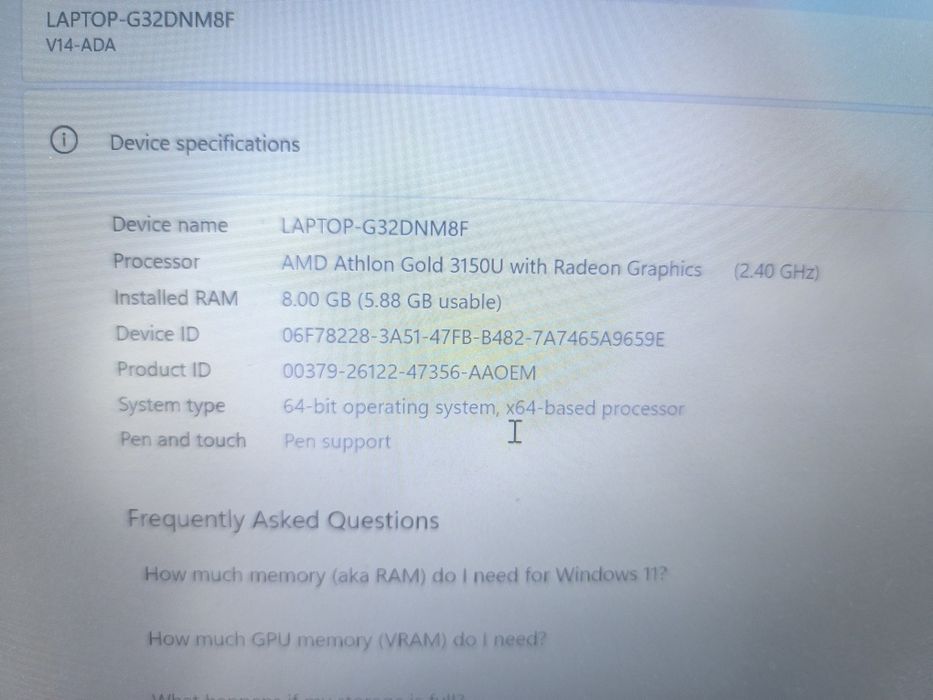 Ноутбук леново v14 ada