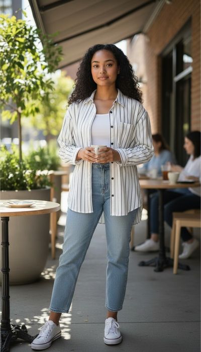 Рубашка в полоску