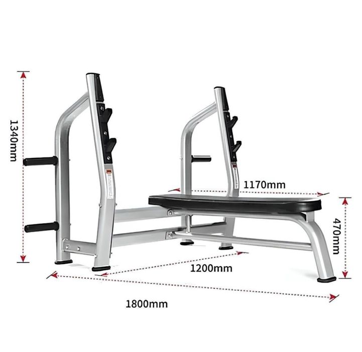 Лежак жим лёжа скамья для штанги 007