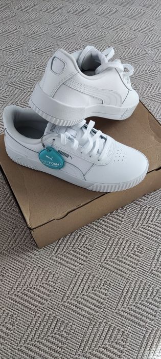 Papuci puma albi SOFTFOAM NOI
