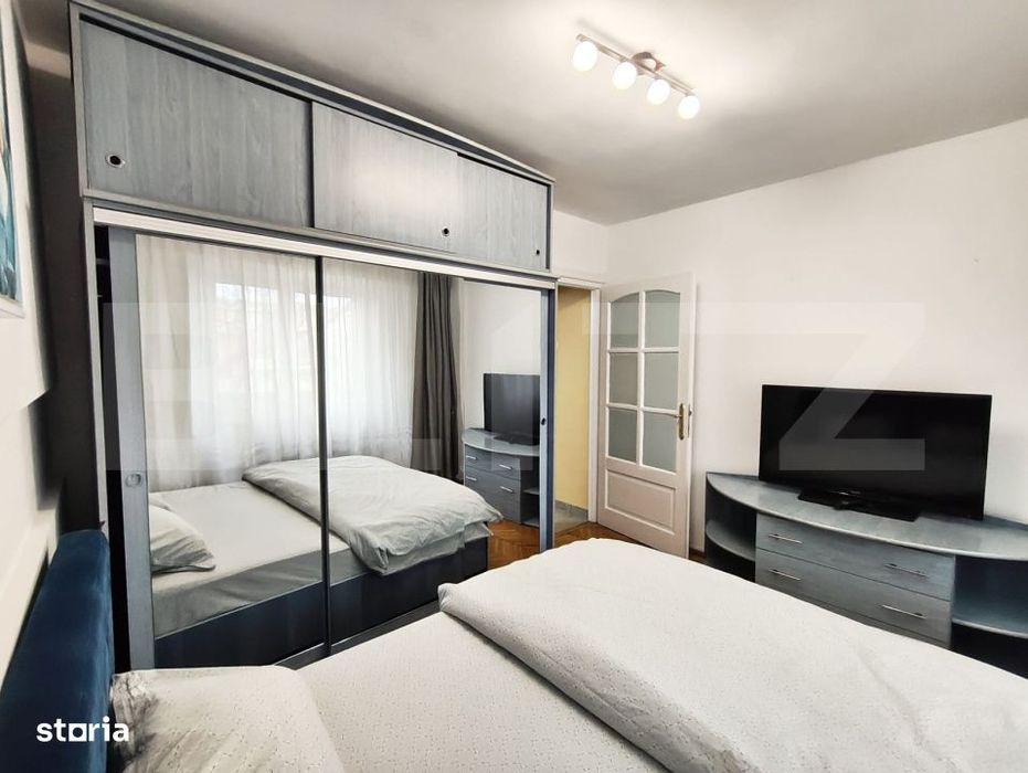 Apartament 3 camere, 2 bai, Bd. Stefan cel Mare, parcare, etaj 2
