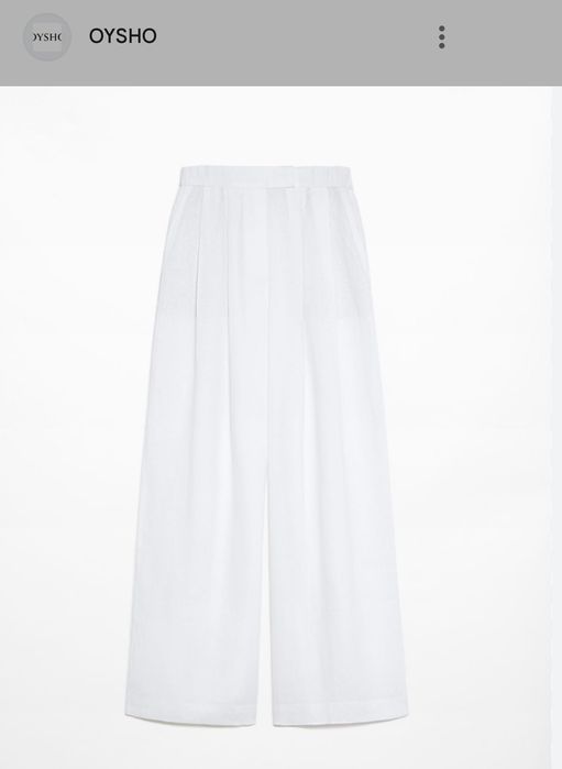 Страхотен ленен панталон Oysho