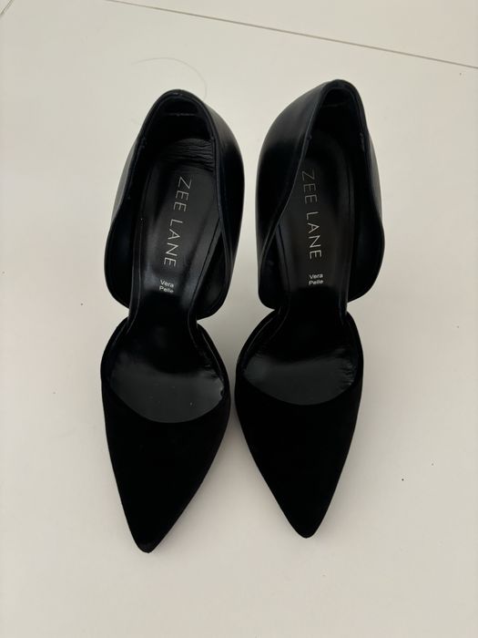 Обувки естествена кожа и велур