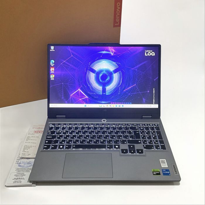 Lenovo LOQ 15 Gen 9/144Hz/i5-12450HX/RTX 3050 6GB/16GB DDR5/512TB NVMe/Гаранция