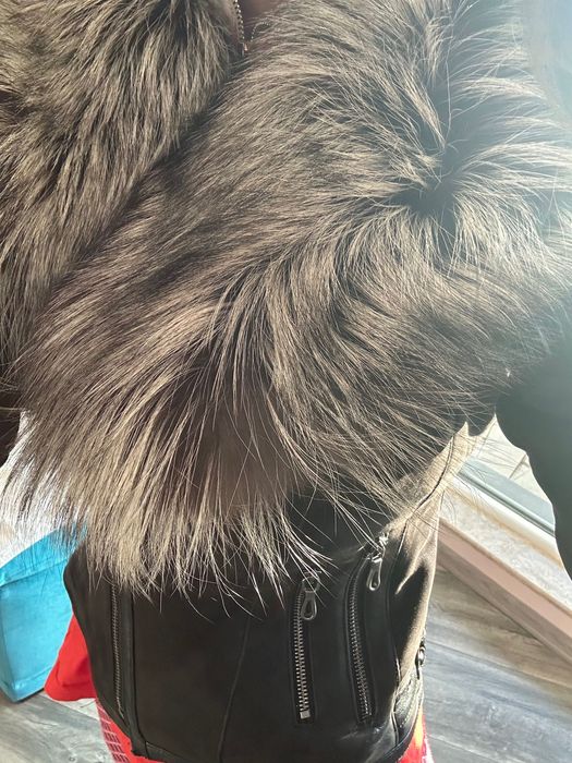 Дамско кожено яке лисица