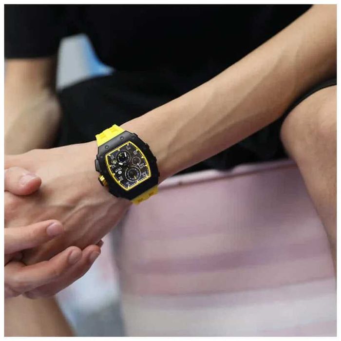 Нов часовник TSAR BOMBA Yellow Limited TB8204QY - гаранция