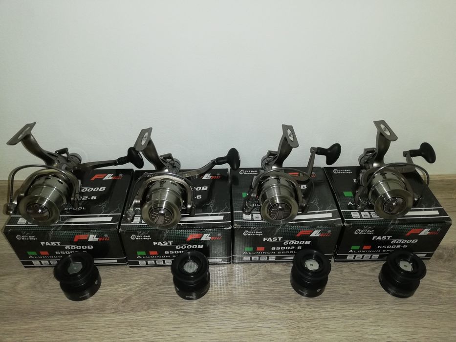 Set 4 Mulinete FL FAST 6000B 9+1 cu Baitrunner