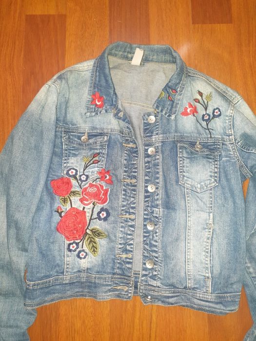 Vand geaca Denim M brodata