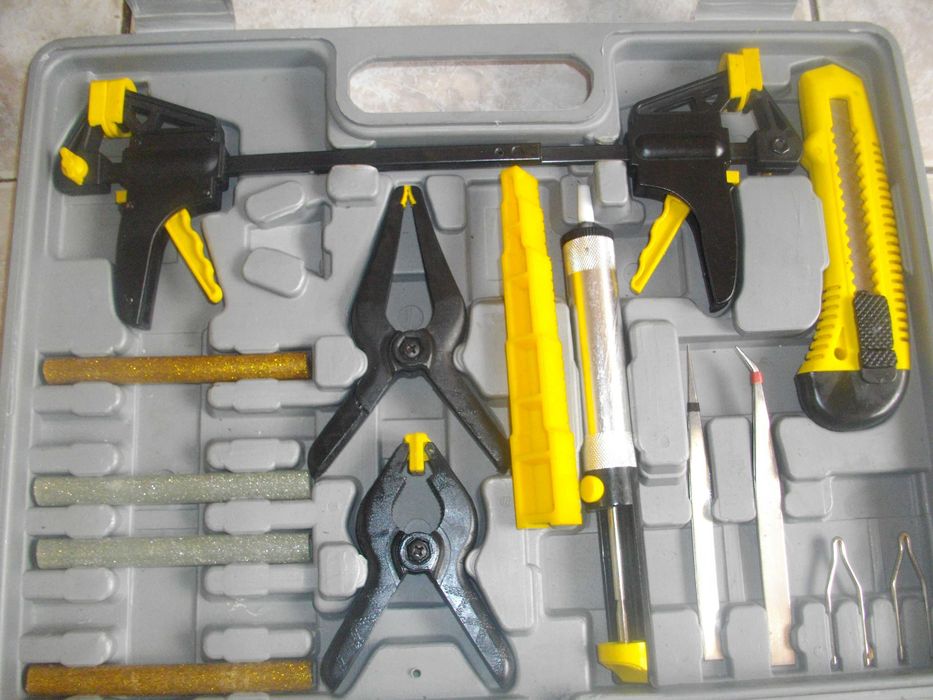 Нов Немски Комплект TCM Инструменти/ Лепачка Ел.Поялник 180W Parkside