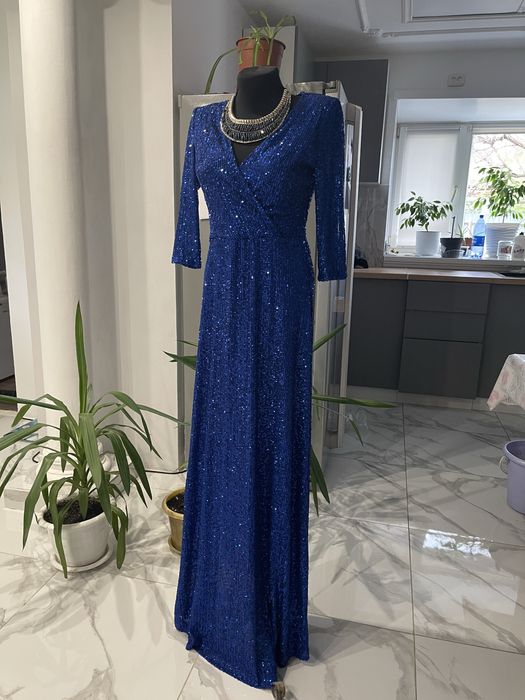 Электро синее платье Romantic