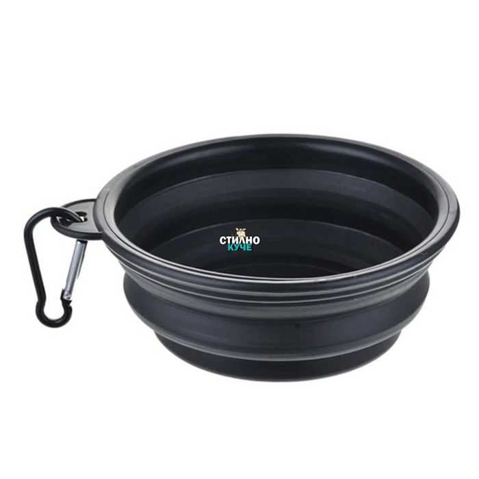 Сгъваема купа за куче с катарама Кучешка купа за вода/храна