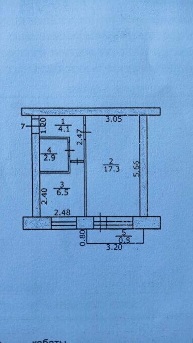 Продам 1-комнатную. 4 мкр. район рынка, Гастронома