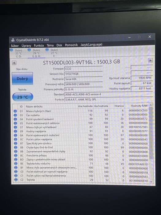 Жесткие диски 1,1.5,2тб
