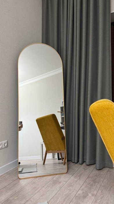 Зеркало полный рост настенное напольное золотое чёрное овальное