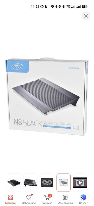 Подставка охлаждения ноутбука deepcool n8