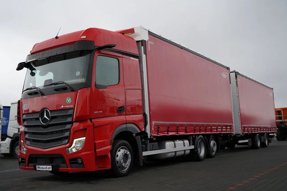 Mercedes-Benz ACTROS 2545 / TANDEM COMBINAT 120 M3 / TRANSIT / 6x2 / BIG SPACE / WIELTON / 2021