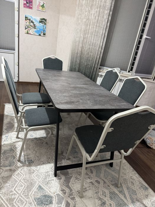 Стол, стулья, комплект стол, стөл