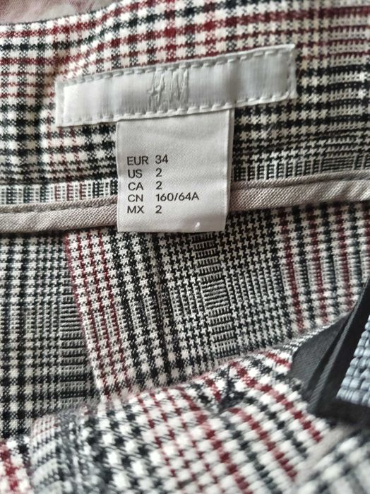 Fustă carouri H&M măr.34