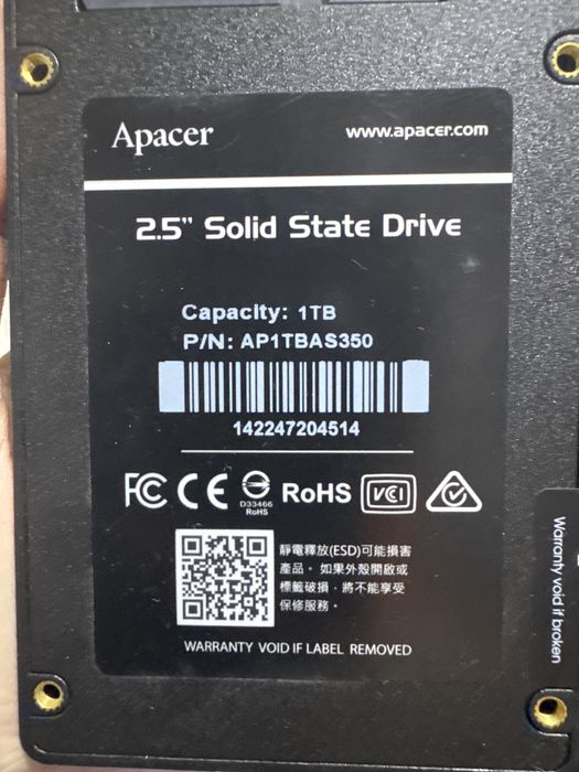 Продам SSD Apacer 1TB