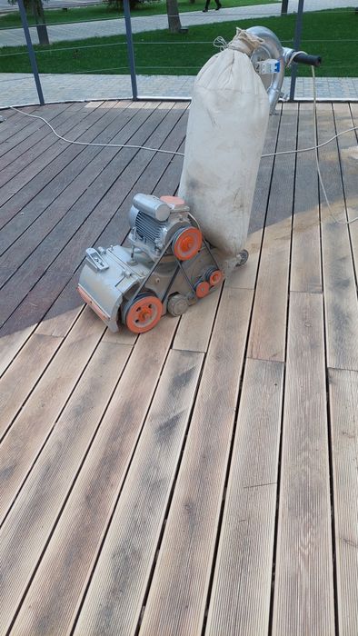 Шлифовка пол паркет