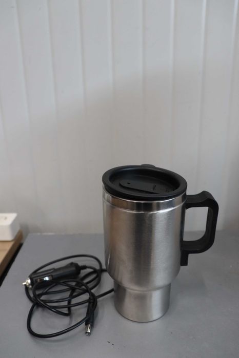 Електрическа чаша за път, 450 мл, неръждаема стомана, 12V