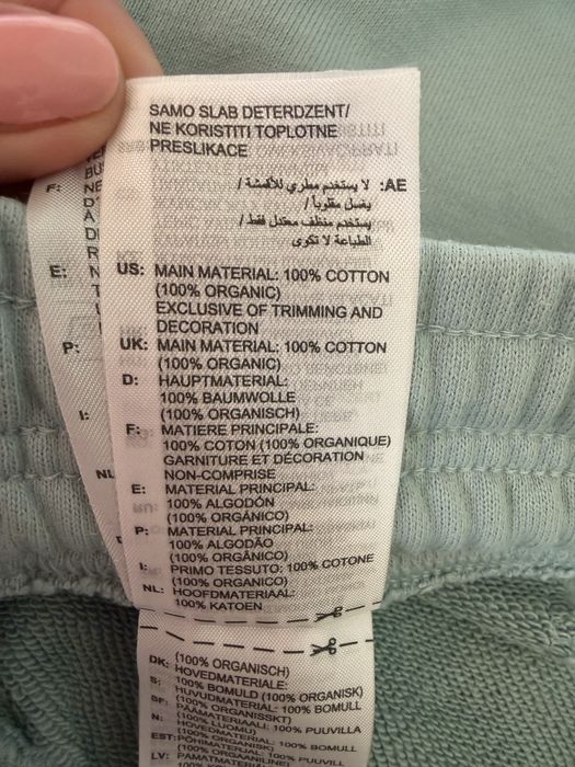 Adidas Stella McCartney Pantaloni Unisex Culoarea Mint