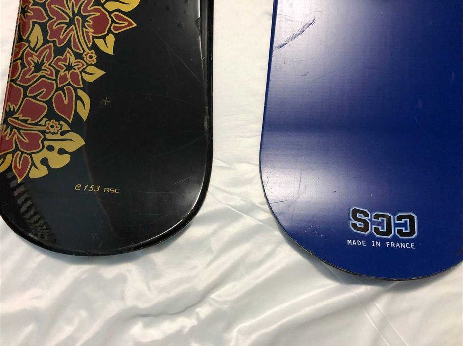 2 Placi Snowboard Rossignol si Santa Cruz 150cm Men