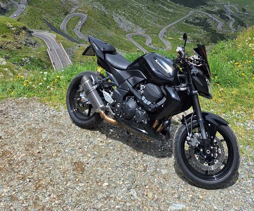 Kawasaki z750 2008 black evacuare SC PROJECT omologata in carte , anvelope noi