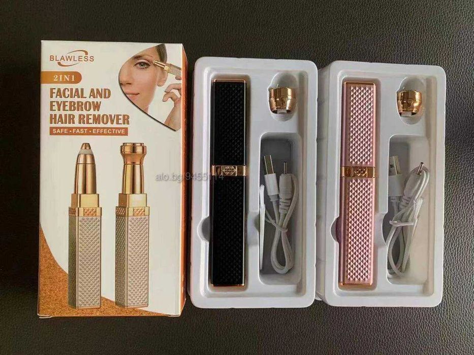 2в1 Дамски USB тример за почистване на лице и оформяне на вежди