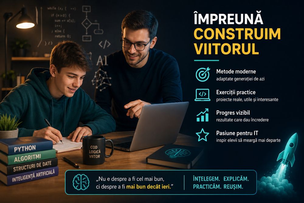 Meditații Informatică & AI pentru Elevi – Recuperare + Performanță