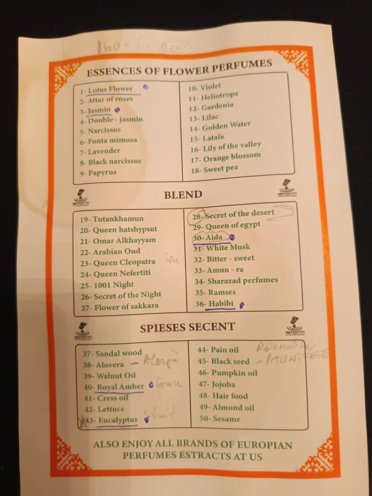 Esența de parfum  Nefertiti