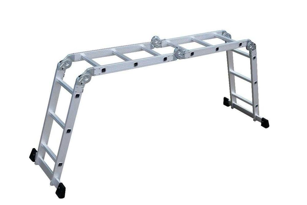 НОВА Стълба 4 рамена по 1 метър, алуминиева