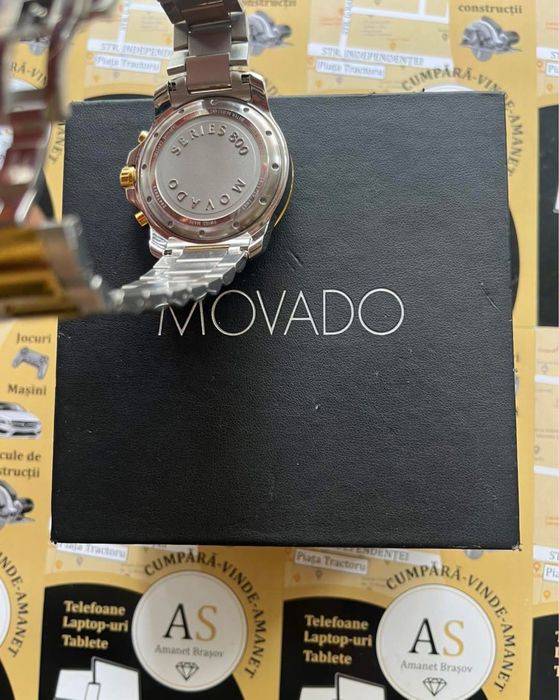 Ceas elvețian Movado Seria 800 Auriu Impecabil