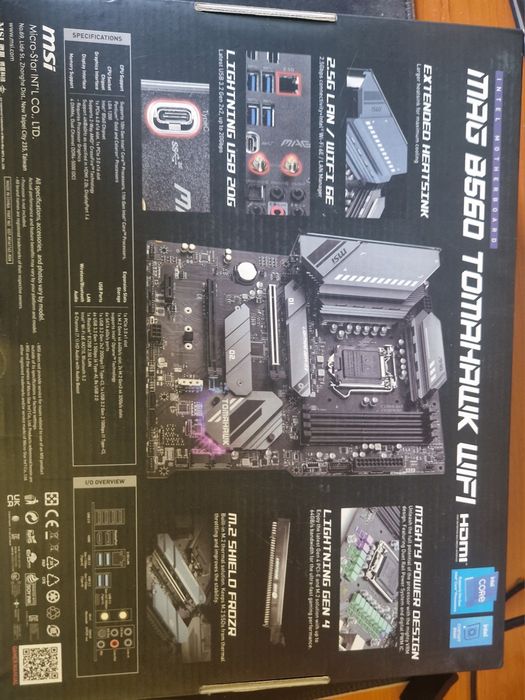 Placa de baza MSI B560 Tomahawk wifi+ procesor Intel i5 11600k