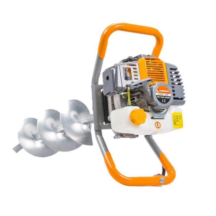 Motoburghiu, freza foreza pentru pamant, putere 6 CP, 3 burghie +