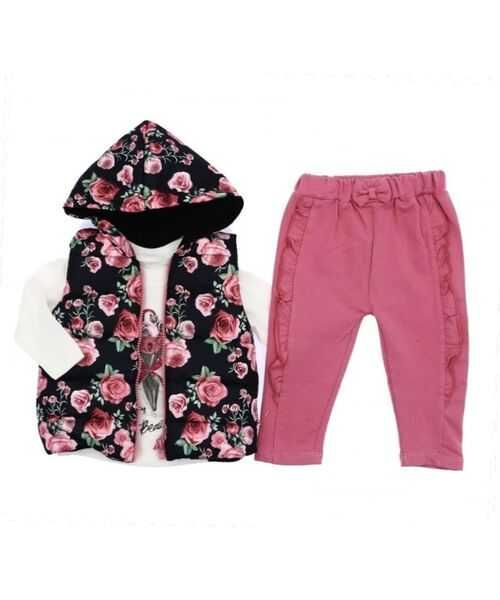 Set 3 piese , vesta , bluza maneca lunga si pantaloni