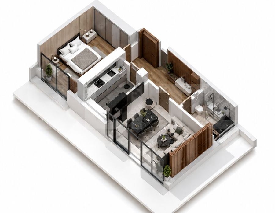 Apartament 2 camere, 75.08 mp, ansamblu 0% Comision Achizitie, Calea S — fotografia 1