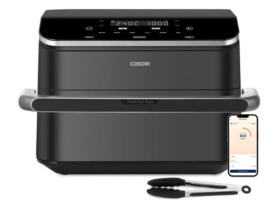 Фритюрник с горещ въздух Cosori Dual Blaze TwinFry XXL 10L ‎CAF-TF102S