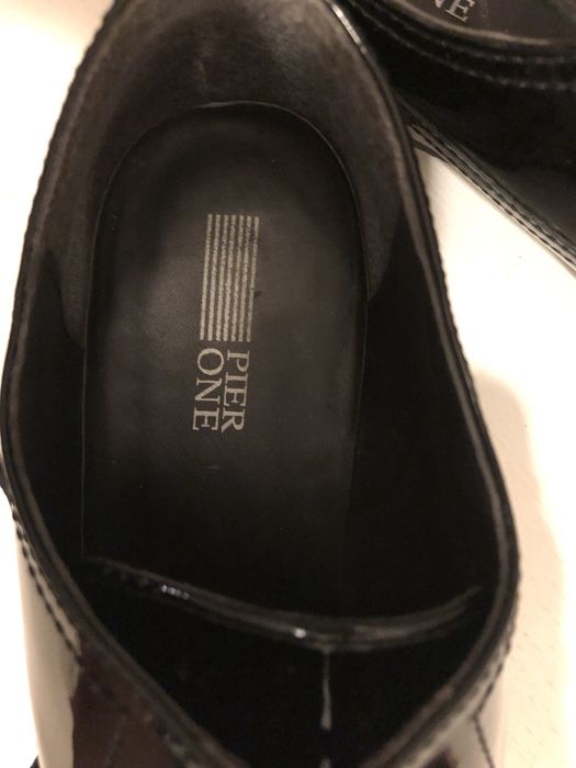 Pantofi negri lac, unisex