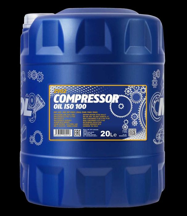 Компрессорное масло MANNOL Compressor Oil ISO 100