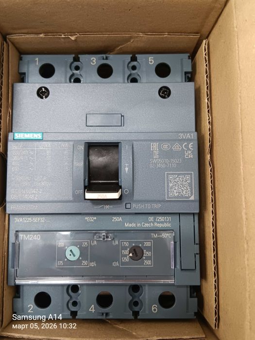 Siemens 3VA1225-5EF32-0AA0  автоматичен прекъсвач
