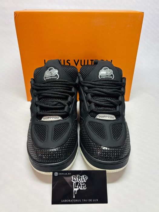 Louis vuitton skate negru alb