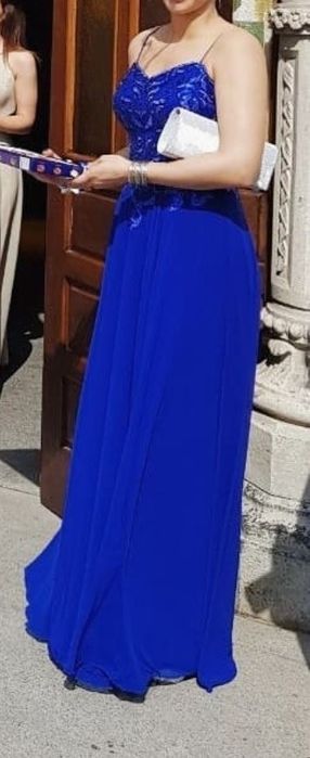 Официална рокля в турско син цвят