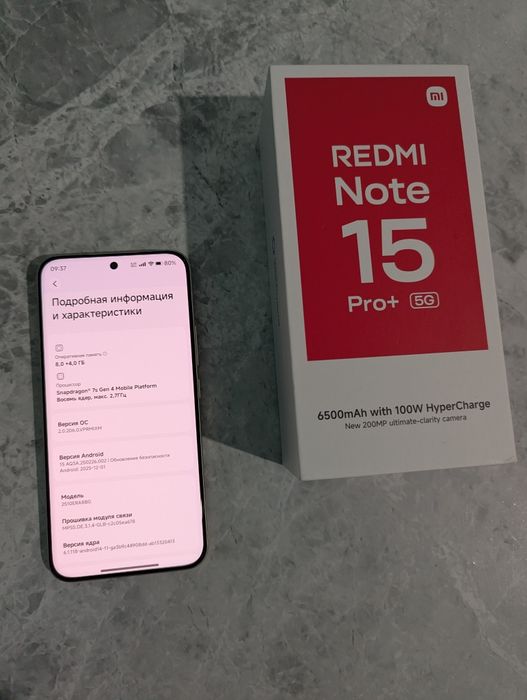 Redmi note 15 pro+ 5G yangi full