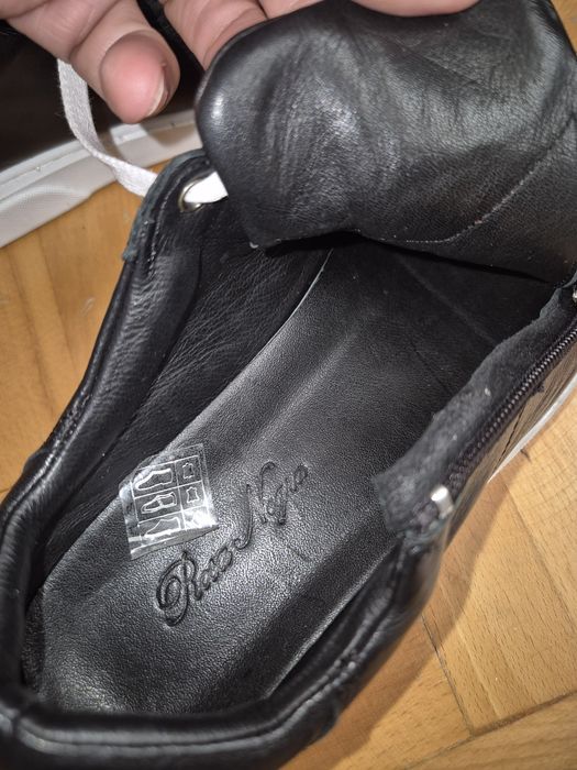 Pantofi sport Rosa Negra Comfort, Piele Naturală, Unisex - 37