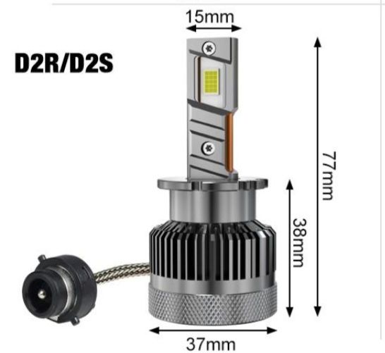 Becuri LED D2S D2R  Canbus  12V-24V  60000LM set 2buc